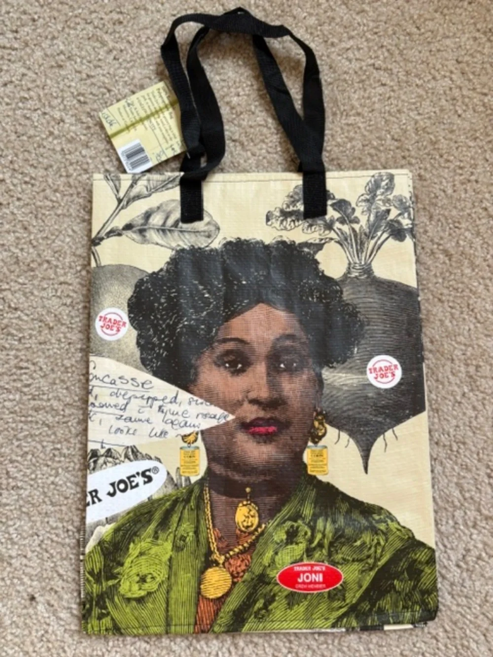Trader‎ Joe's Bag Trader Joes Reusable Heavy Joni Crew Member Art Print